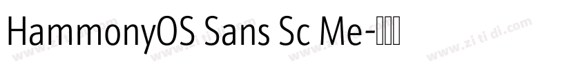 HammonyOS Sans Sc Me字体转换